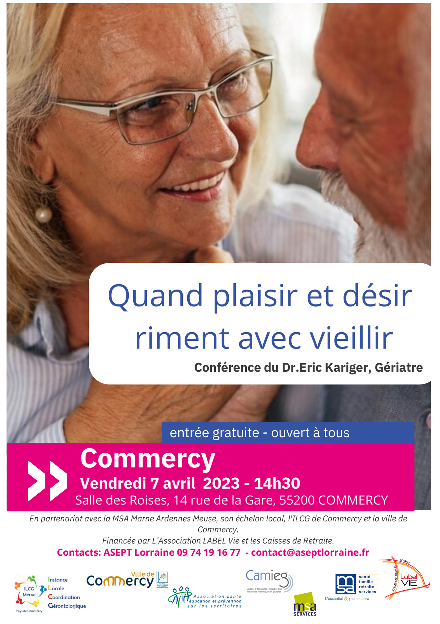 Affiche Commercy 2023 - Quand plaisir et désir