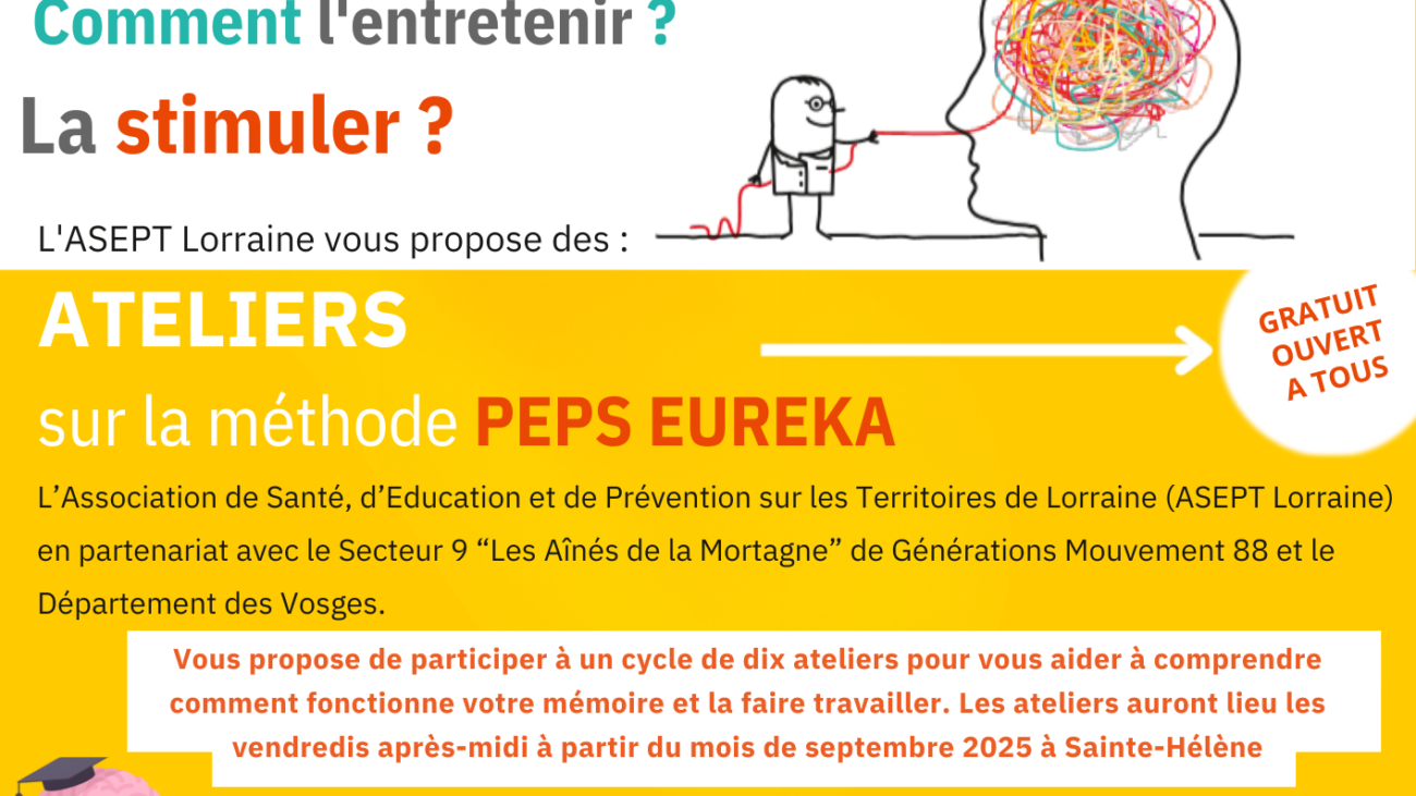 Affiche ateliers PEPS STE HELENE 2025