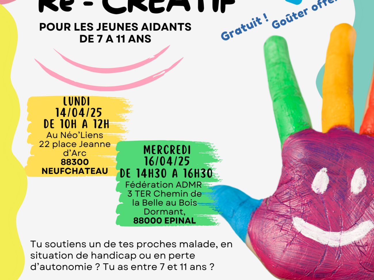 Flyer Atelier Ré-Créatif avril 25