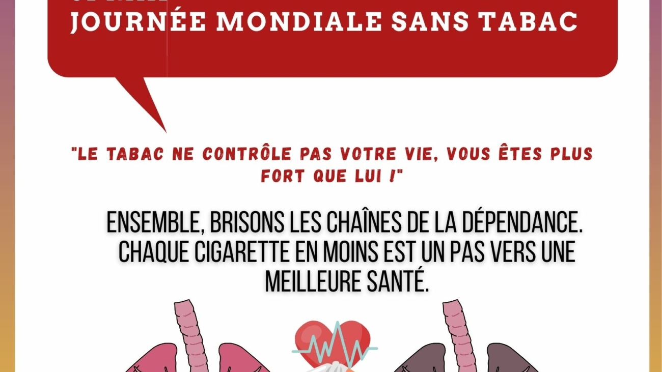 Journée mondiale sans tabac affiche