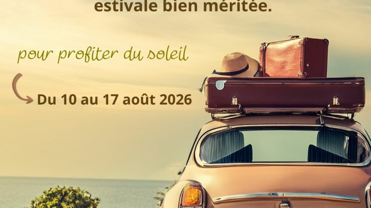 Fermeture asept été 2026